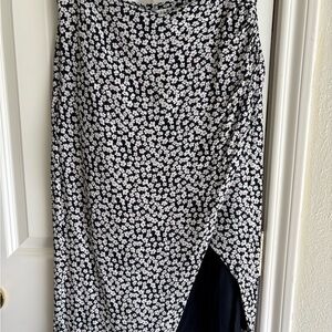 Abercrombie & Fitch floral midi skirt